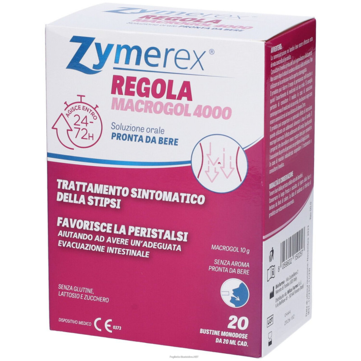 Trova Offerte di zymerex regola macrogol 4000 20 bustine da 20 ml e compra online