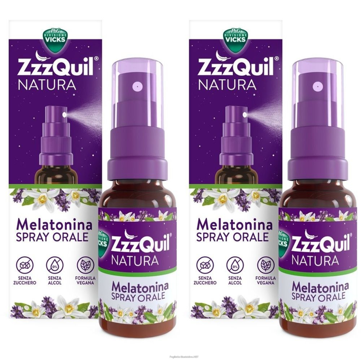 Trova Offerte di zzzquil natura melatonina spray set da 2 2x30 ml e compra online