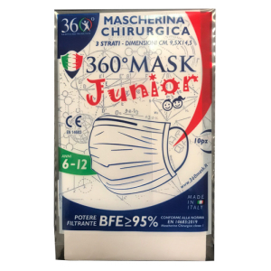 360mask10/r mascherina chirungica bb bugiardino cod: 983364391 