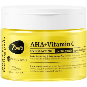 7days peeling pad viso esfoliante 50 pezzi