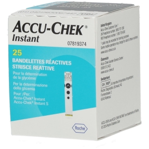 Cerca Offerte di Accu chek® instant teststreifen 25 pz strisce reattive e acquista online