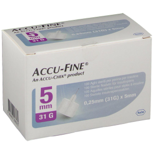 Cerca Offerte di accu fine needle 0.25x5 mm 31g 100 pz ago per iniezione e acquista online
