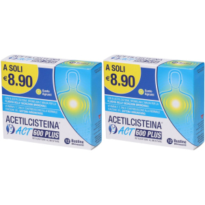 Cerca Offerte di acetilcisteina act 600 plus bustine gusto agrumi set da 2 2x30 g polve e acquista online