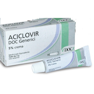 aciclovir doc crema 3g 5% bugiardino cod: 033551045 