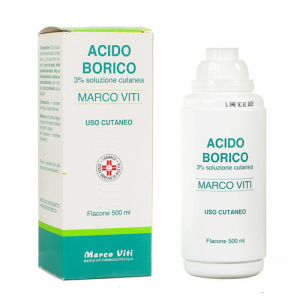 acido borico mv 3% 500ml bugiardino cod: 030358042 