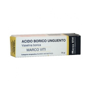 acido borico marco viti 3% unguento 30 g bugiardino cod: 030358016 