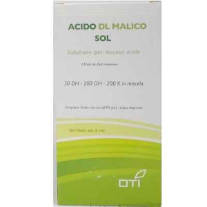 acido dl malico sol 20f f bugiardino cod: 800468934 