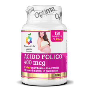 colours life acido folico 120 compresse 350 bugiardino cod: 925386423 