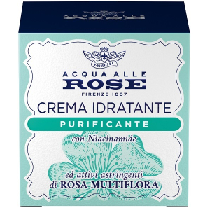 Acqua alle rose crema viso idratante purificante 50 g per la pel