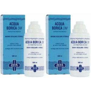 Cerca Offerte di acqua borica dm set da 2 2x500 ml bagno oculare e acquista online