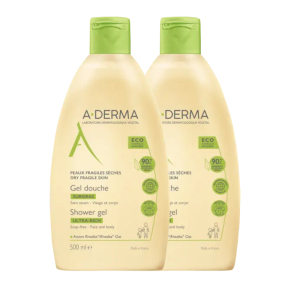 
aderma les indispensables gel doccia surgras duo 2 x 500ml