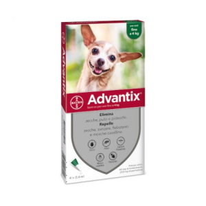 advantix spot-on per cani fino a 4 kg - bugiardino cod: 103629046 