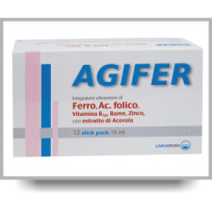 agifer 12 stick 15 ml integratore di ferro bugiardino cod: 921835296 