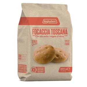 Cerca Offerte di Agluten focaccia toscana taglio prezzo 4 pezzi da 50 g naturalmente privo di lattosio e acquista online