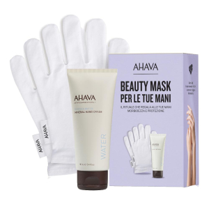 Cerca Offerte di ahava kit mineral hand crema idratante 100 ml + 2 guanti in cotone e acquista online