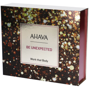 Ahava work that body cofanetto gel doccia + crema corpo + crema mani, 3 x 100ml