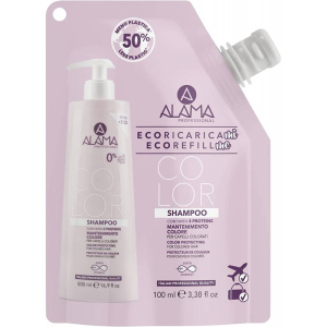 Alama color - eco ricarica shampoo mantenimento colore taglia viaggio, 100ml