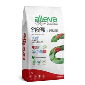Cerca Offerte di alleva holistic dog puppy chicken & duck + aloe vera & ginseng mini/medium kg 5 - p02223 e acquista online