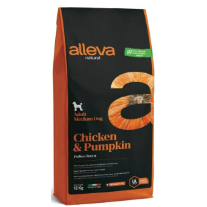 Cerca Offerte di alleva natural dog adult chicken and pumpkin medium kg 12 - p00215 e acquista online