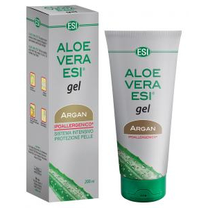 aloe vera gel 200 ml esi con olio argan bugiardino cod: 925813750 