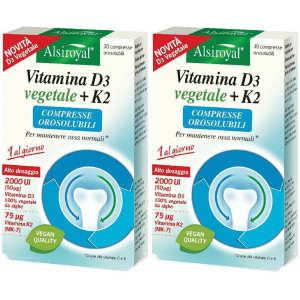 Cerca Offerte di alsiroyal vitamina d3+k2 compresse orosolubili set da 2 2x30 pz compre e acquista online