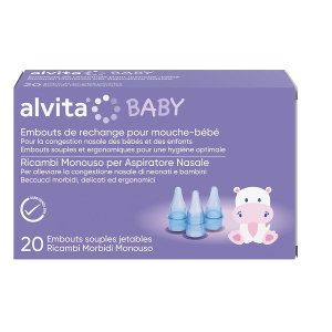 Cerca Offerte di alvita ricambi morbidi monouso aspiratore nasale 20 pezzi e acquista online