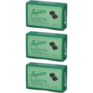 Cerca Offerte di amarelli favette liquirizia dura alla menta 3x100 g caramelle e acquista online