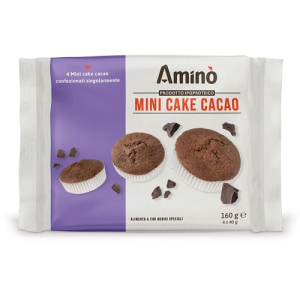 amino mini cake cacao 4pz bugiardino cod: 987540655 