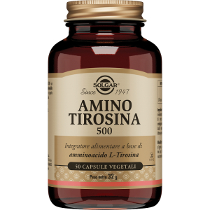 amino tirosina 500 50 capsule vegetali solgar bugiardino cod: 902272741 