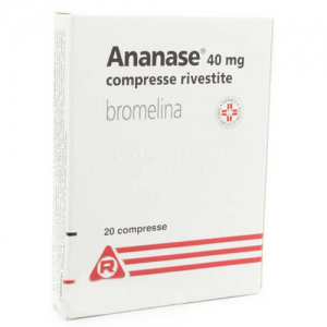 ananase 20 compresse rivestite 40 mg bugiardino cod: 044814010 