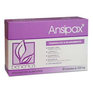 ansipax 30 compresse benefica bugiardino cod: 981427406 