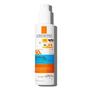 Anthelios spray uvmune bambino 50+ 200 ml + lipikar olio detergente ap+ 100 ml in omaggio