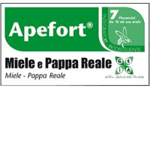 apefort miele pappa rea 7 flaconi 10 bugiardino cod: 900154978 