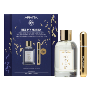 Apivita cofanetto gift idea regalo - bee my honey eau de toilette + regalo profumo spray ricaricabile