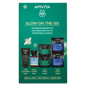 Cerca Offerte di Apivita cofanetto regalo glow on the go - gel detergente 50 ml + tonico idratante 20 ml + 2 maschere occhi al ginkgo biloba + 2 maschere viso alla lavanda marina e acquista online