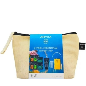 Apivita travel set hydra essentials kit completo per idratazione e pulizia cutanea travel size