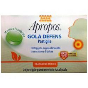 apropos gola defens mentolo e eucaliptolo 20 bugiardino cod: 924127069 