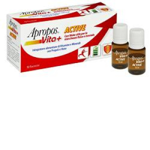 apropos vita+ active 12 flaconi 10ml bugiardino cod: 932533920 