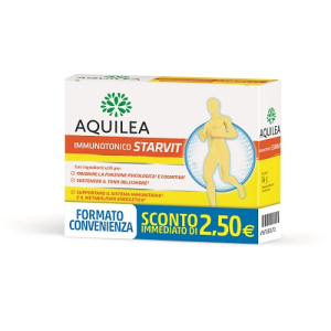 Aquilea immunotonico starvit integratore alimentare a base di vitamine e minerali 14 bustine