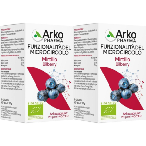 Cerca Offerte di arkocapsule funzionalita' microcircolo mirtillo 40 capsule 2x17 g caps e acquista online