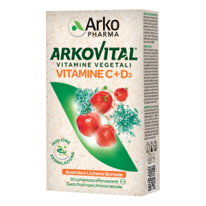 arkovital vitamine c+d3 20cpr bugiardino cod: 985387719 