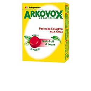 arkovox past frut bosco 24 pastiglie bugiardino cod: 913449702 