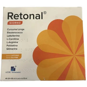 Asm farmaceutici retonal integratore alimentare per sistema immunitario 40 stick
