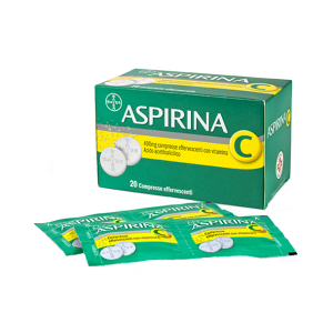 aspirina c 20 compresse effervescenti 400 + bugiardino cod: 004763330 