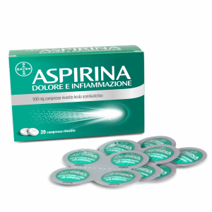 aspirina dolore e infiammazione 20 compresse bugiardino cod: 041962034 