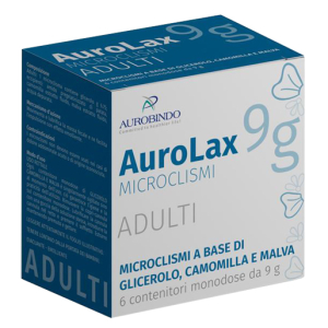 aurolax microclismi adulti 6 pezzi bugiardino cod: 973148164 
