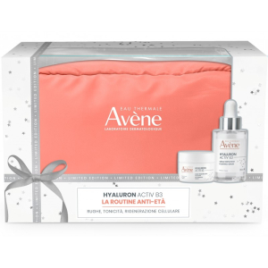 Avene cofanetto anti-età hyaluron active b3 siero concentrato rimpolpante 30 ml + crema giorno 7 ml + pochette