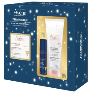 Avène dermabsolu routine ridensificante cofanetto con crema giorno ridensificante 50ml + crema notte rimodellante 10ml in omaggio + gel micellare