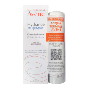 Avene hydrance crema ricca uv 40 ml + acqua termale 50 ml