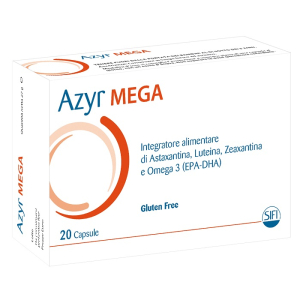 Azyr mega 20 capsule integratore in caso di alterazioni della macula lutea